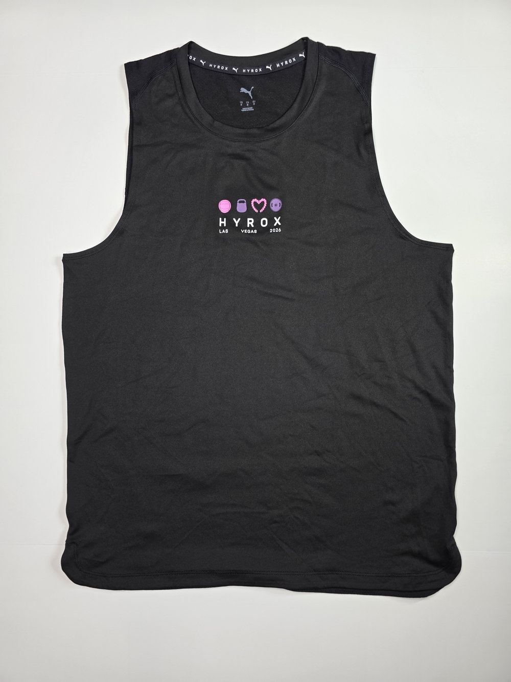PUMA x HYROX Black Sleeveless Training Tank
